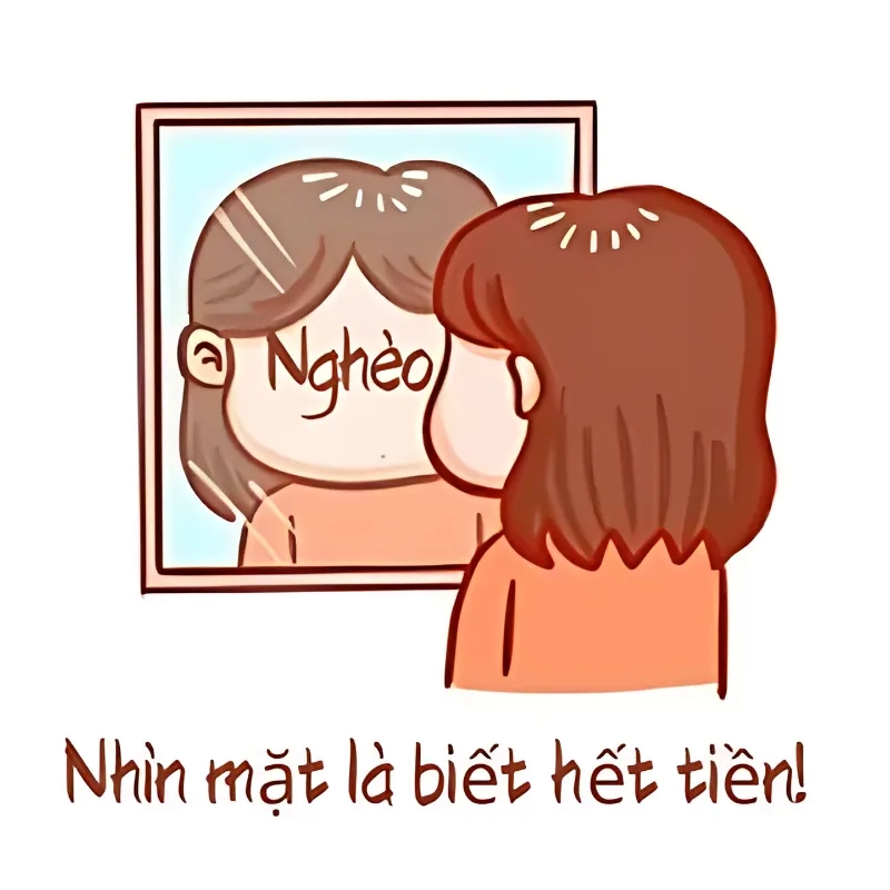 Những lấy tiền lau nước mắt meme đầy hài hước.