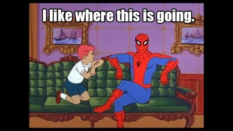 Meme Spiderman pointing kinh điển không bao giờ lỗi thời.