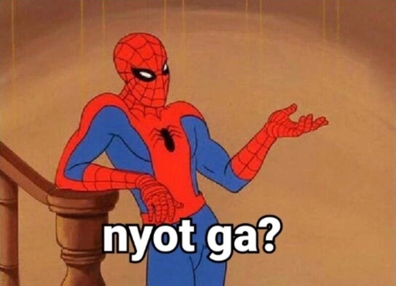 Meme Spiderman bất ngờ siêu hài và sáng tạo.