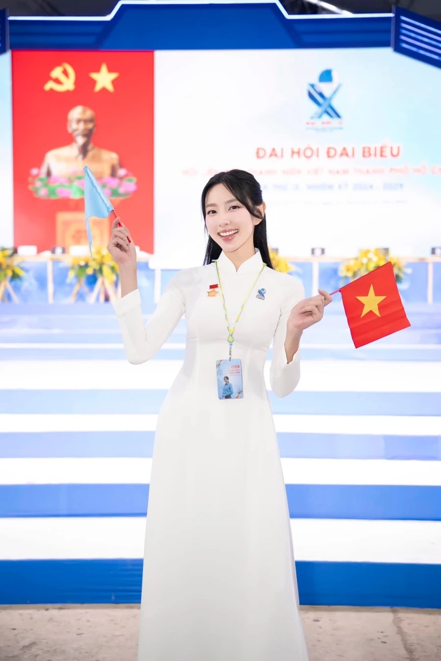 Vẻ đẹp ấn tượng của nguyễn phúc thủy tiên hoa hậu.
