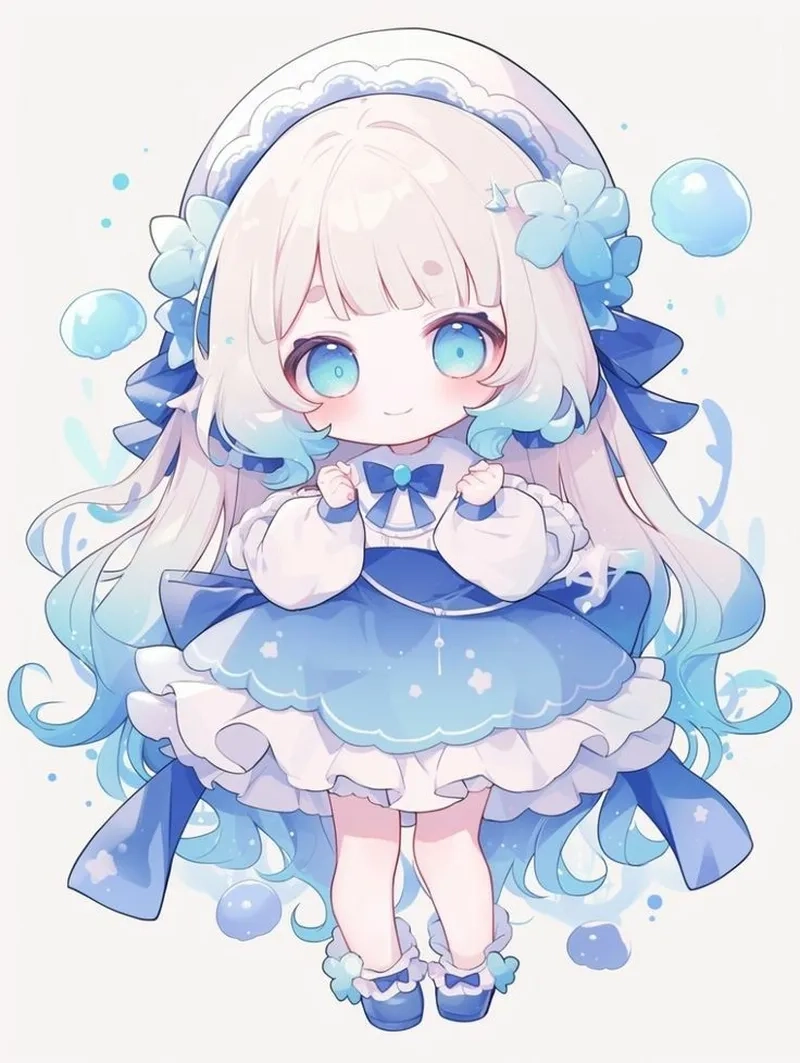Chibi nhưng vẫn cá tính với ảnh anime nữ cute chibi