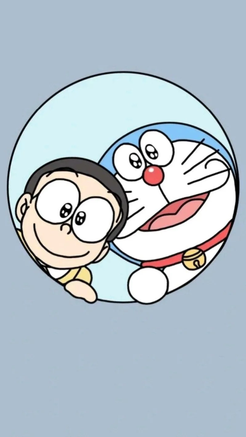 Phong cách mới lạ với hình Doraemon và Nobita ngầu