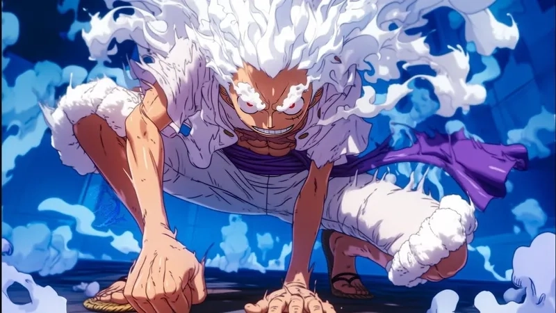Mãn nhãn với ảnh luffy gear 5 3d sống động