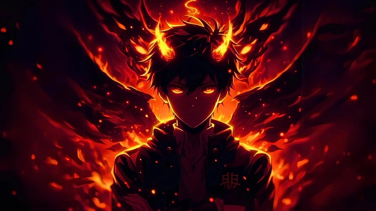 Sắc đen lạnh trong hình ác quỷ anime đầy ấn tượng