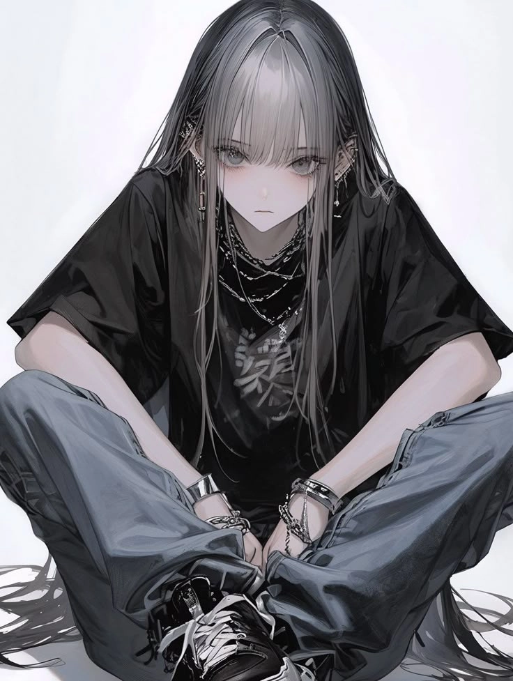 Góc tối quyến rũ từ hình ảnh anime nữ lạnh lùng ngầu