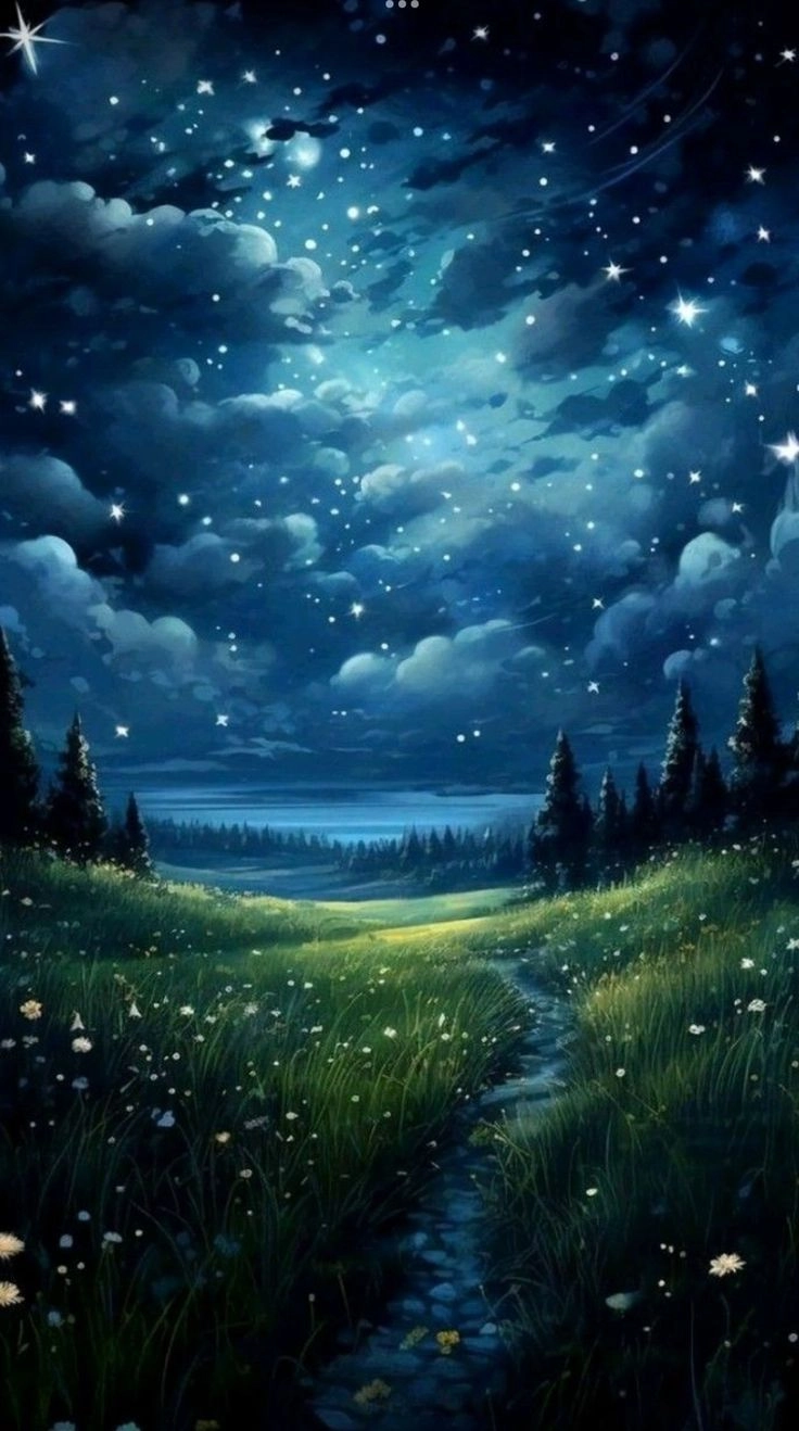 Khám phá vũ trụ qua galaxy ảnh bầu trời đêm đẹp anime