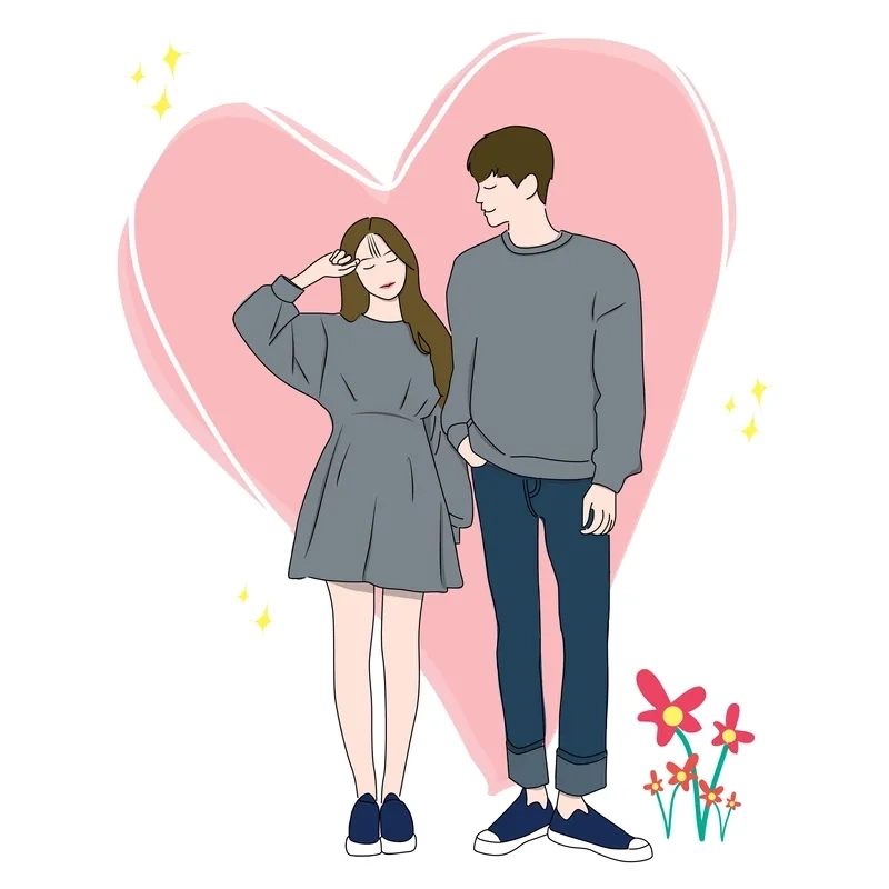 avatar đôi cho 2 người đơn giản nhưng ý nghĩa