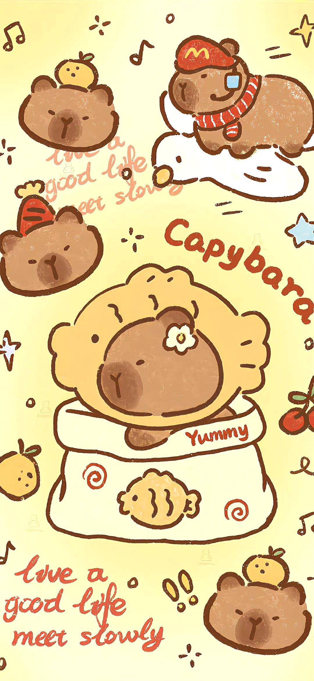 ảnh capybara chill cực hợp tâm trạng yên bình