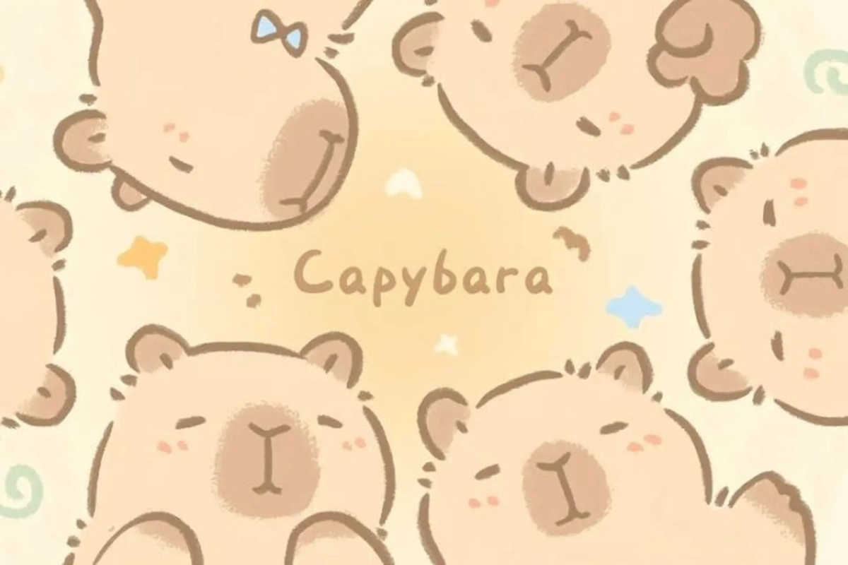 ảnh capybara hoạt hình cute khó cưỡng
