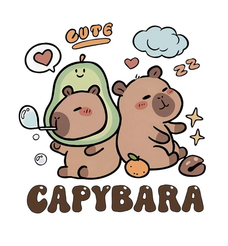 hình ảnh gấu capybara dễ thương như thú nhồi bông