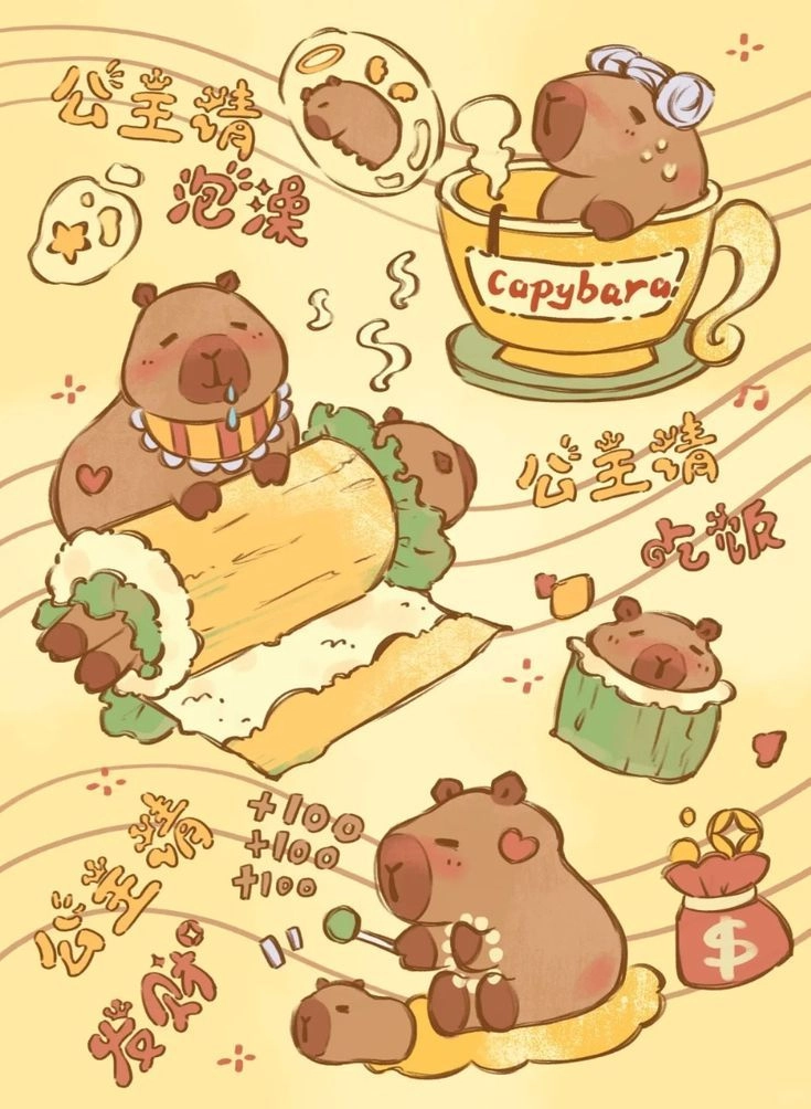 hình ảnh capybara đáng yêu khó ai cưỡng lại nổi