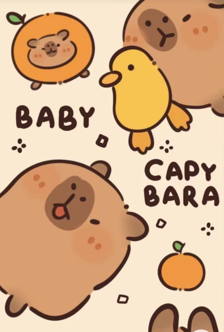 ảnh bìa capybara cute làm nổi bật trang cá nhân
