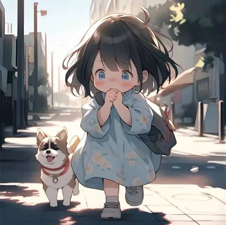 Cùng ngắm ảnh anime nữ cute chibi xinh xắn không thể rời mắt