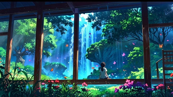Chill cùng ảnh anime chill lofi đầy nghệ thuật