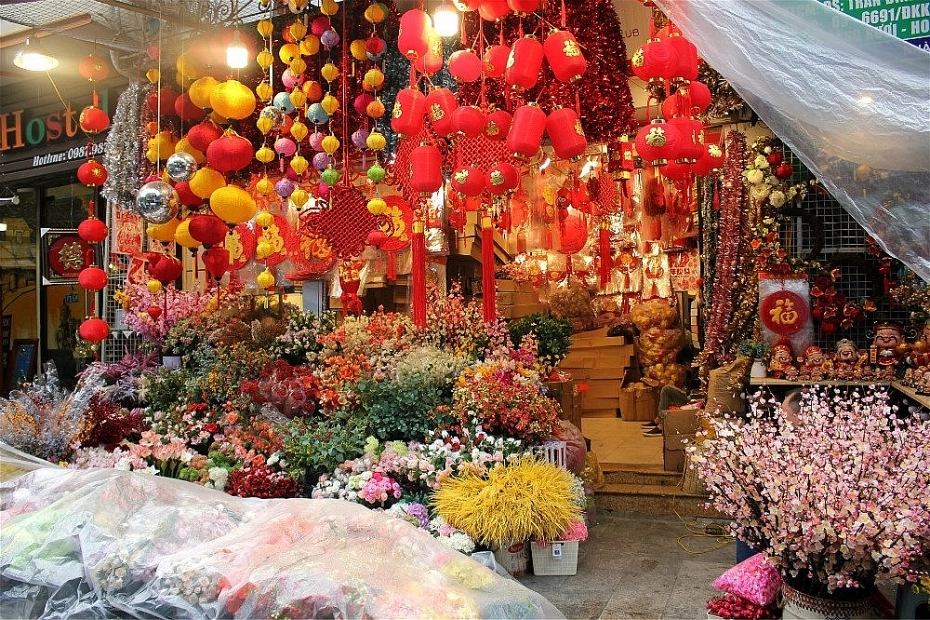 Thấm đẫm hương Tết cùng ảnh đi chợ tết