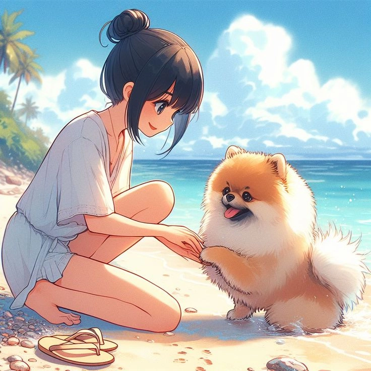 Thêm màu sắc mới từ hình nền chó chibi vui tươi