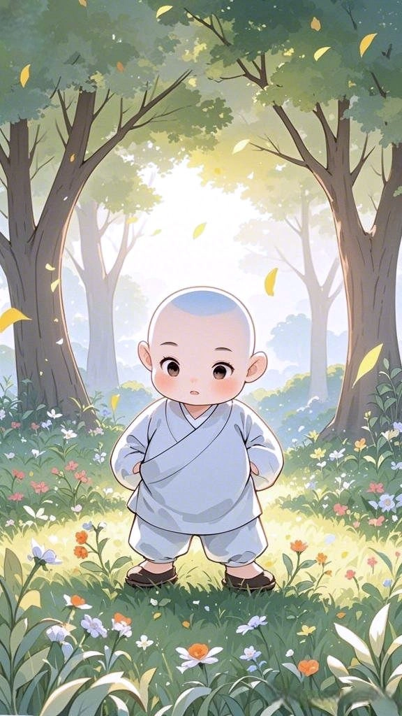 Tải ngay hình ảnh chú tiểu dễ thương cho thiết bị của bạn