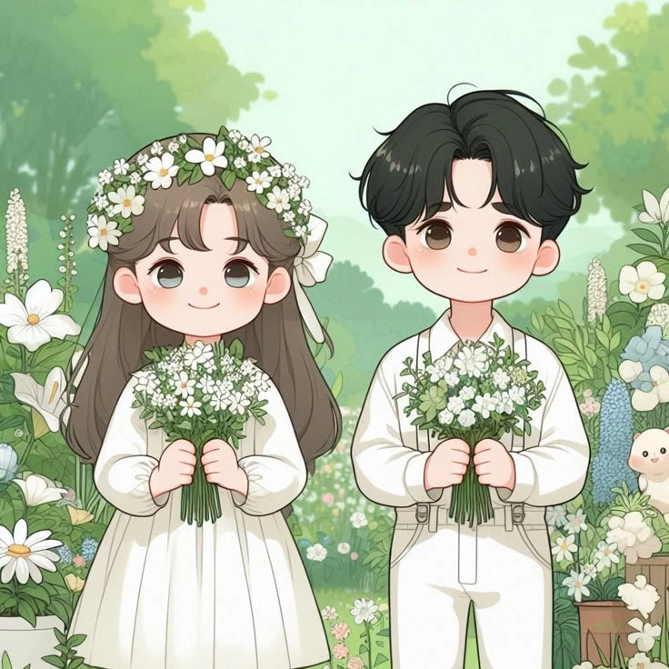 Top mẫu hình cô dâu chú rể chibi hot nhất