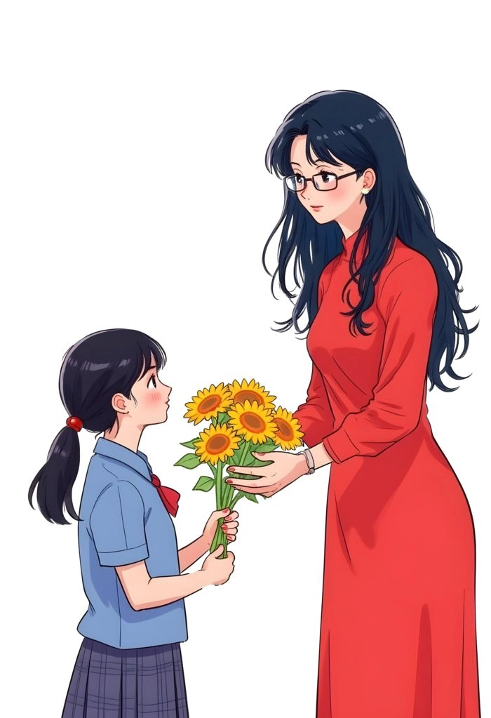 Cưng xỉu với hình ảnh cô giáo cute