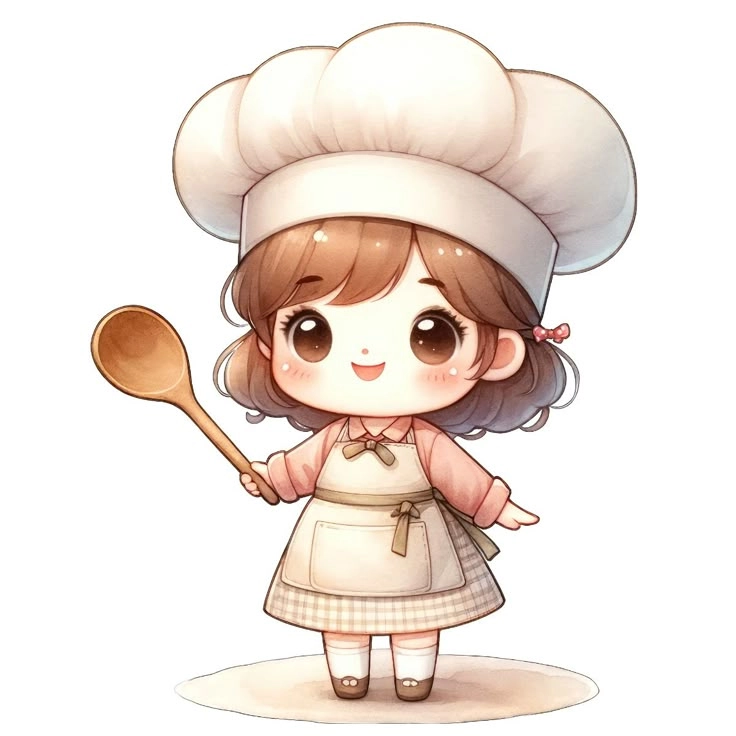 Ngọt ngào và cá tính cùng đầu bếp chibi nữ