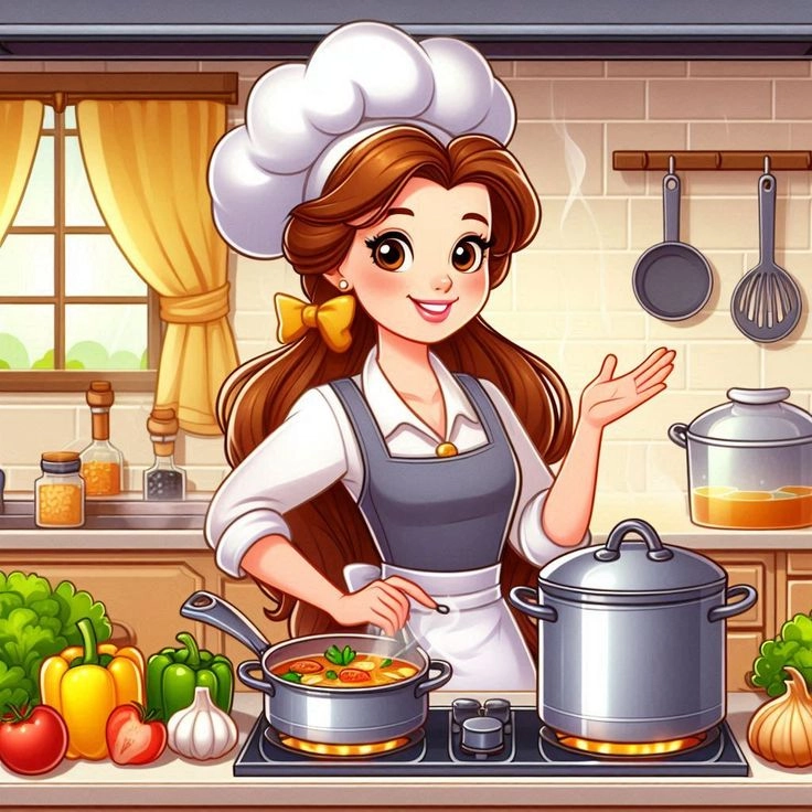 Thả tim với ảnh đầu bếp cute siêu yêu