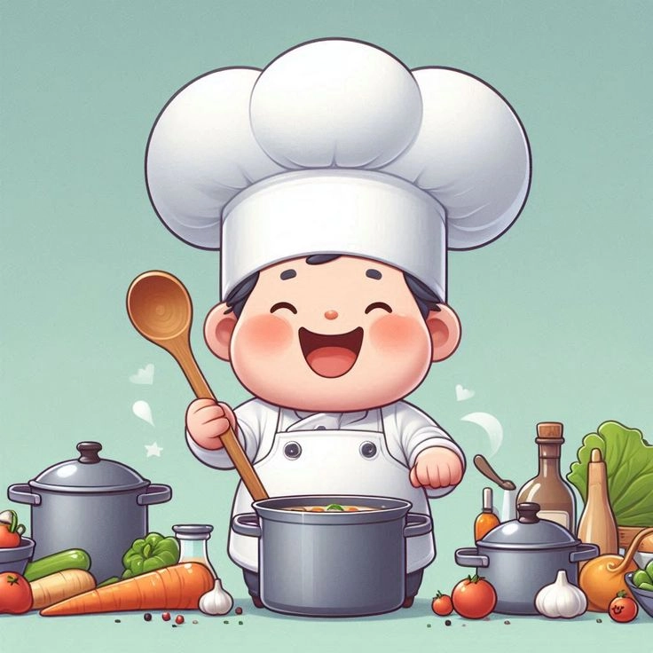 Bật cười với hình ảnh đầu bếp ngộ nghĩnh