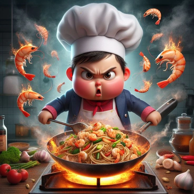 Biểu tượng nghề nghiệp trong hình ảnh mũ đầu bếp