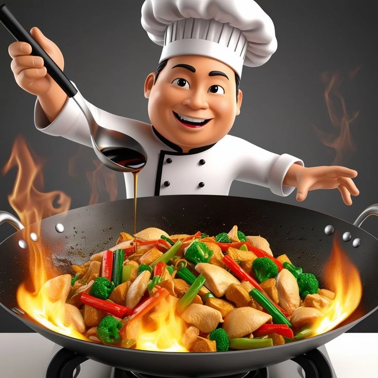 Sống động từng khoảnh khắc hình ảnh đầu bếp đang nấu ăn