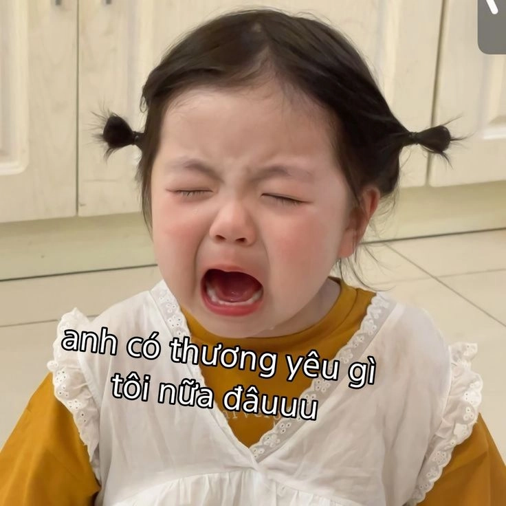 Cùng lưu ảnh meme em bé khóc cute cực kỳ hài hước