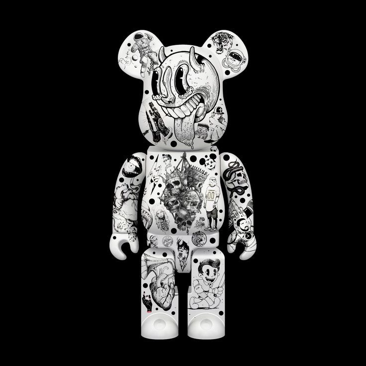 ảnh bearbrick trắng đơn giản mà cực kỳ sang trọng