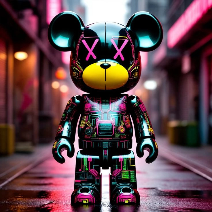 hình vẽ bearbrick đơn giản mà vẫn rất sáng tạo