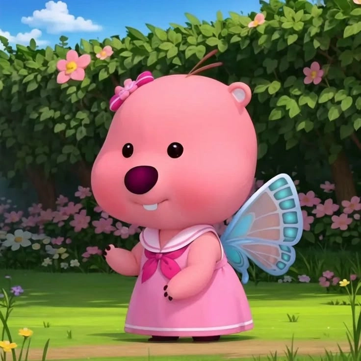 Cưng xỉu trước ảnh gấu loopy cute