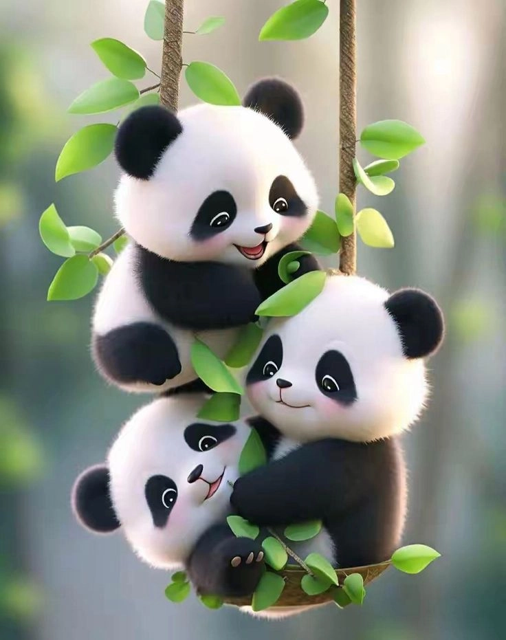 Trải nghiệm mới cùng hình ảnh gấu trúc 3d sắc nét
