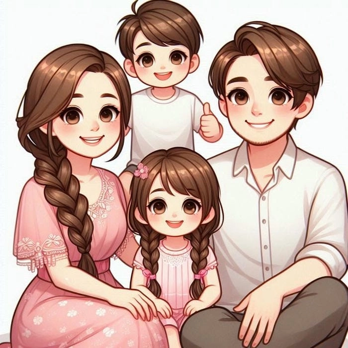 Cười tươi mỗi lần xem lại hình ảnh gia đình cute