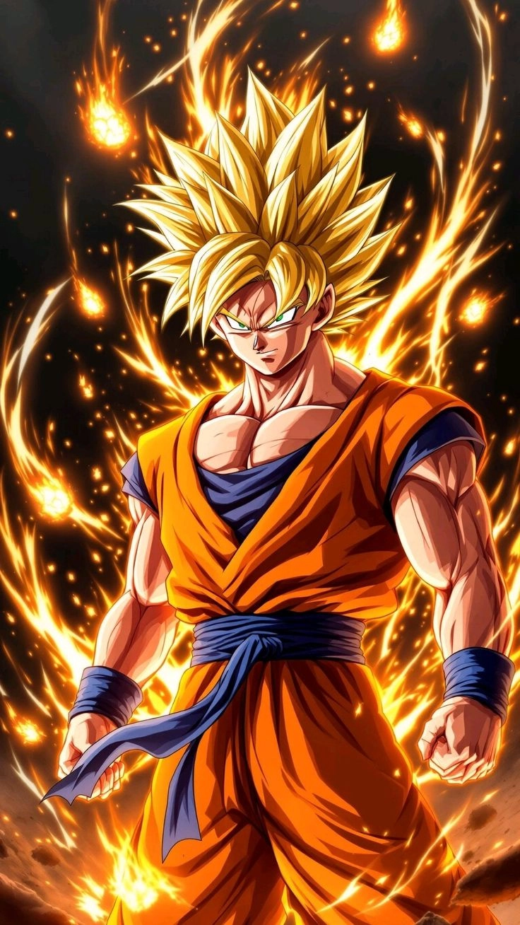 Ảnh anime songoku ngầu luôn làm trái tim fan xao xuyến