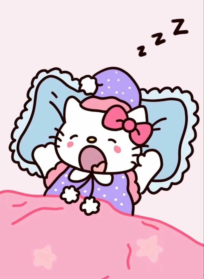 Ai nhìn cũng thích hình ảnh hello kitty dễ thương