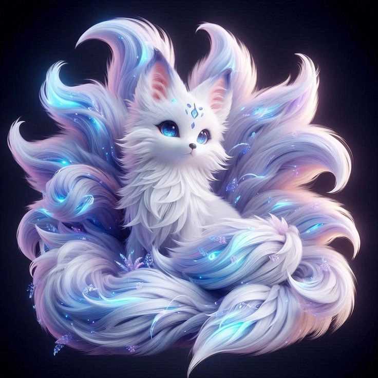 Mạnh mẽ và duyên dáng trong hình ảnh cửu vĩ hồ ly