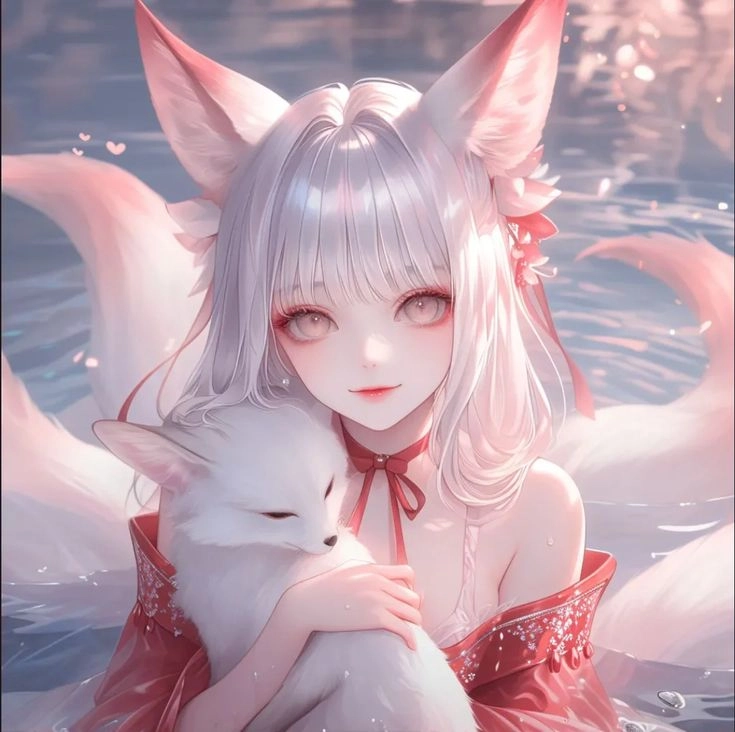 Thế giới hoạt hình với hình ảnh hồ ly 9 đuôi anime