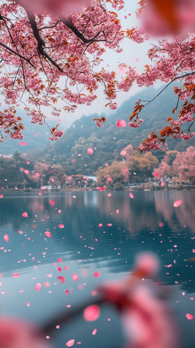 Lãng mạn tinh khôi hình ảnh hoa anh đào