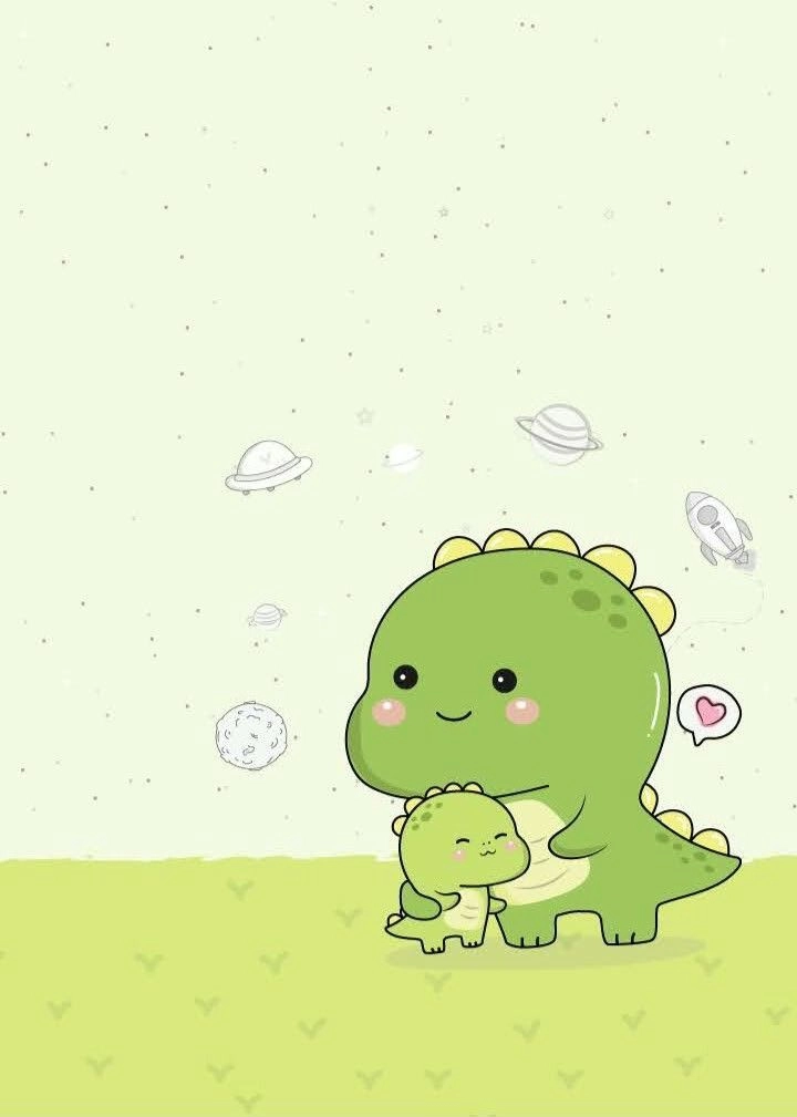 Nhìn là yêu ngay ảnh khủng long xanh cute