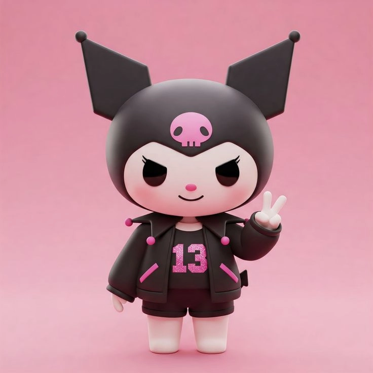 Góc sáng tạo với hình nền vẽ kuromi cute
