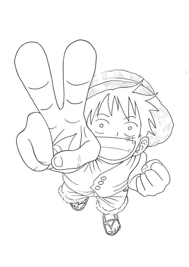 Bộ sưu tập hình vẽ luffy cute khiến fan tan chảy