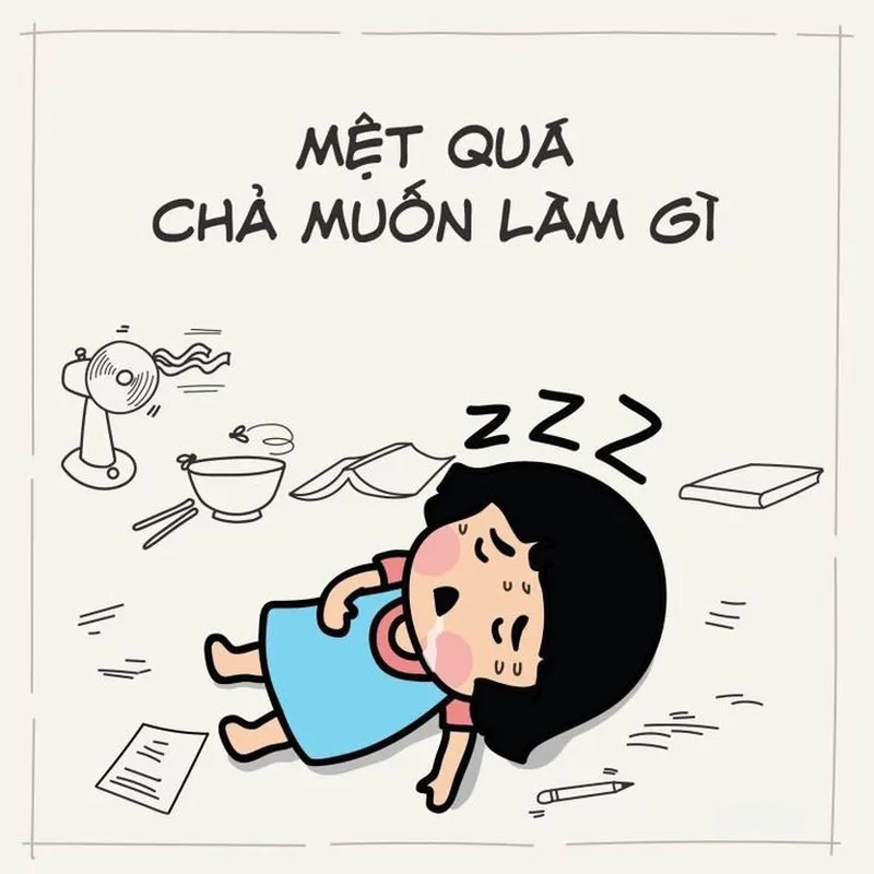 Tâm trạng qua ý nghĩa của ảnh mệt mỏi