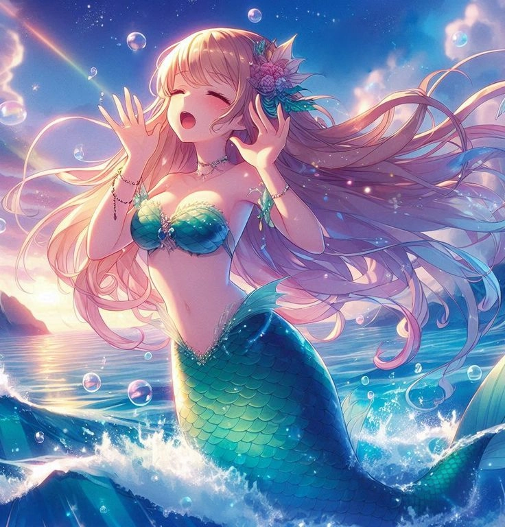 Cổ tích bước ra từ hình tiên cá lung linh