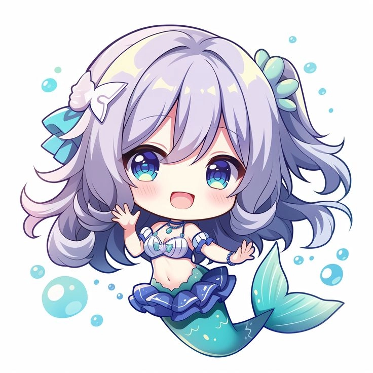 Thế giới mộng mơ trong ảnh nàng tiên cá hoạt hình