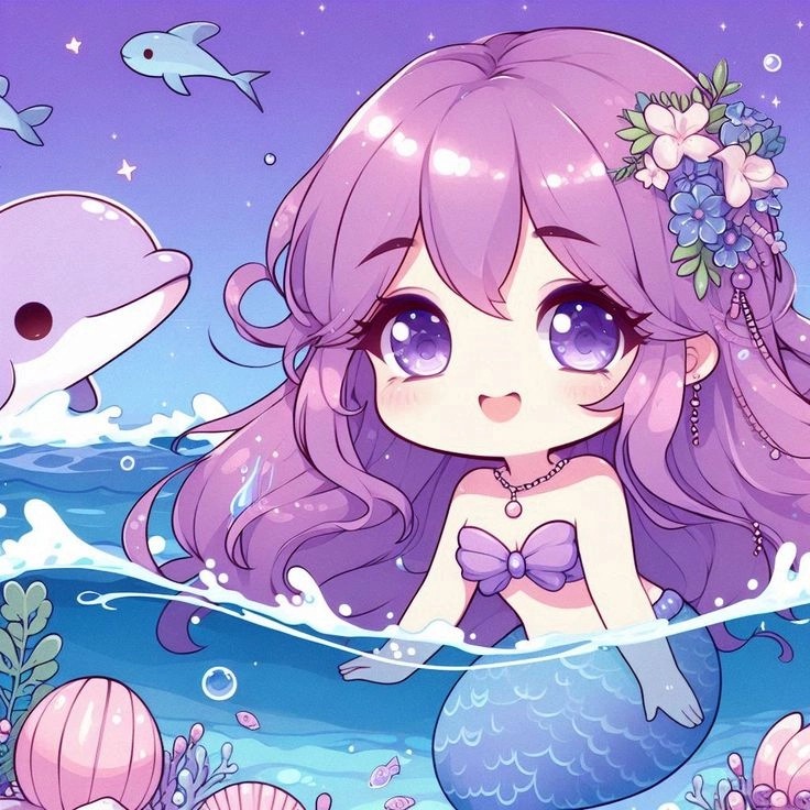 Gây sốt mạng xã hội bởi ảnh nàng tiên cá chibi