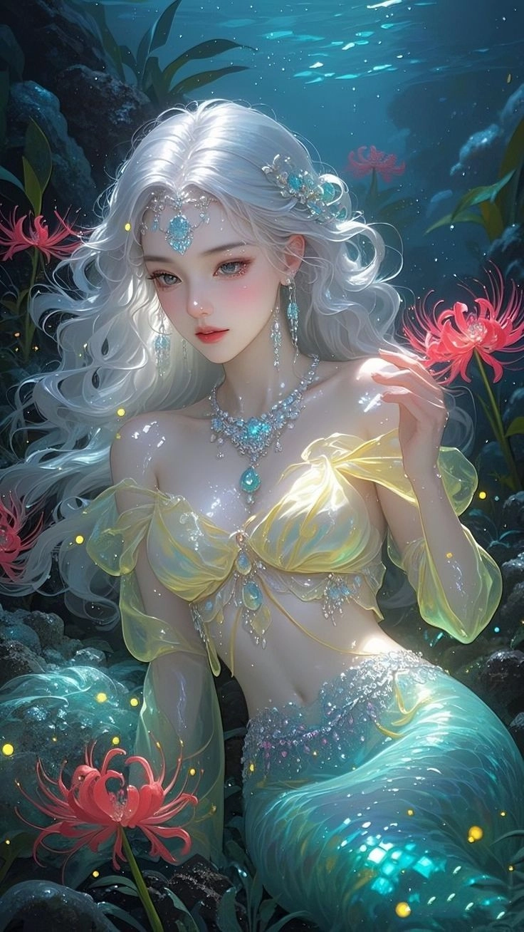 Lạc vào thế giới hình ảnh nàng tiên cá anime