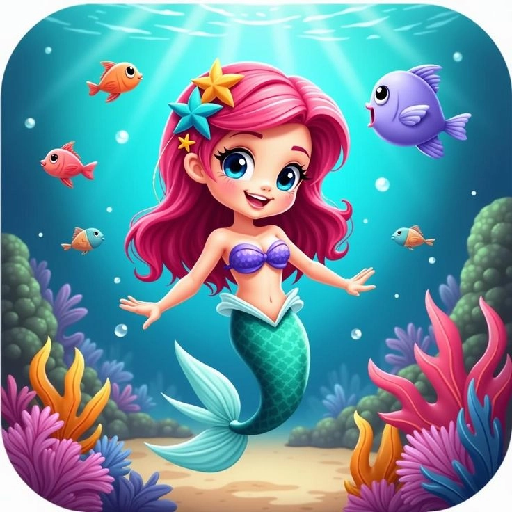 Cưng xỉu cùng loạt ảnh nàng tiên cá cute