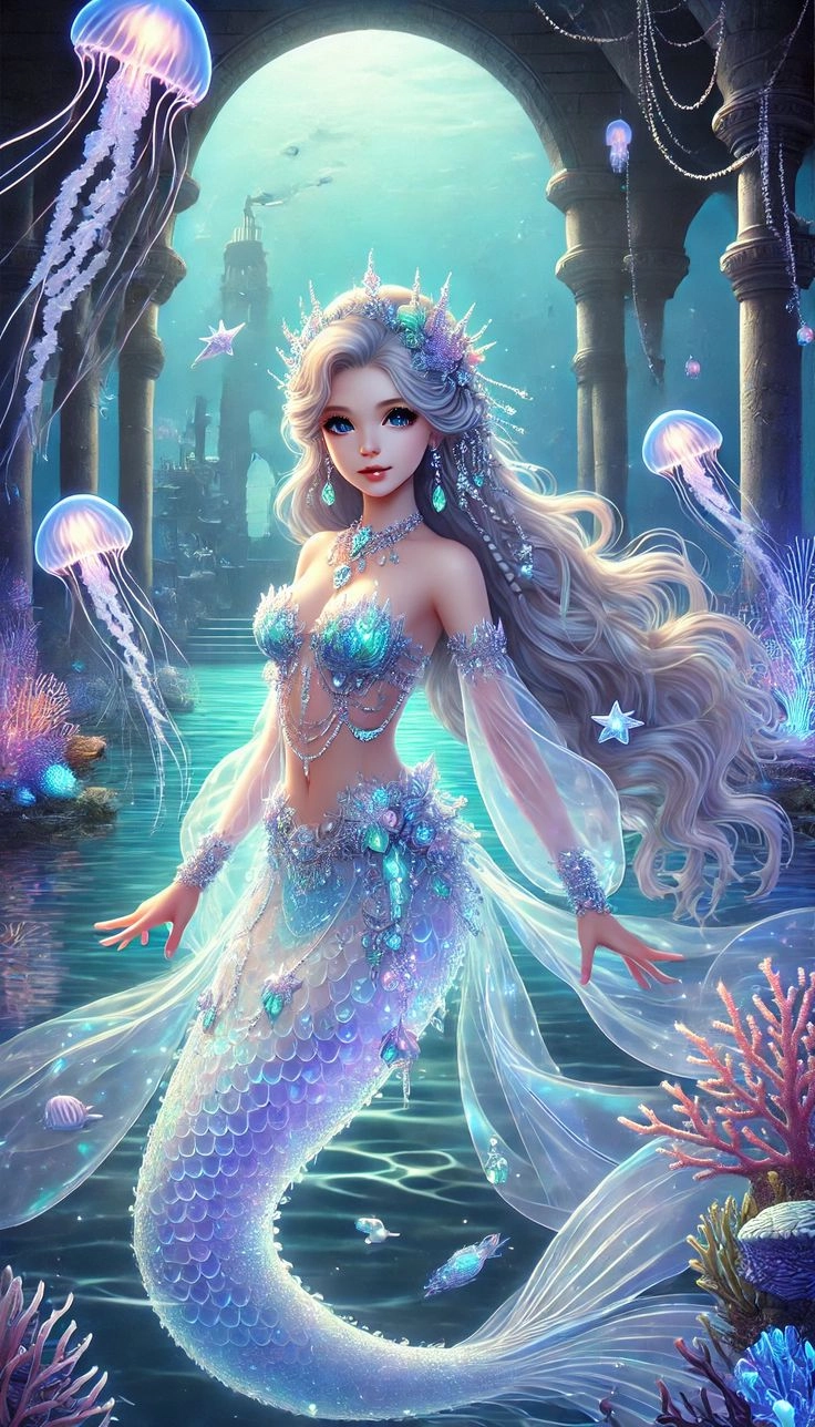 Vẻ kiêu sa của hình ảnh công chúa nàng tiên cá