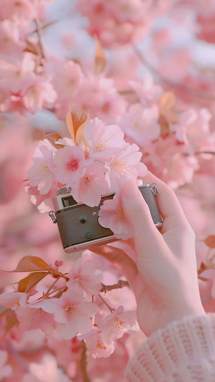 Chuyển đổi phong cách bằng ảnh nền máy tính màu hồng cute